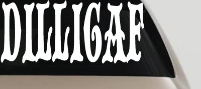 Dilligaf Do I look Like A Give A FxxK Funny Car or Truck Window Vinyl Decal Sticker