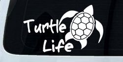 Turtle Life Car or Truck Window Decal Sticker