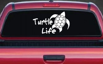 Turtle Life Car or Truck Window Decal Sticker
