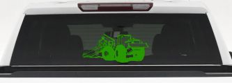 Log Skidder Logging Business Car or Truck Window Decal Sticker (Lime)
