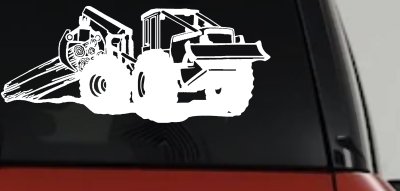 Log Skidder Logging Business Car or Truck Window Vinyl Decal Sticker