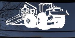 Log Skidder Logging Business Car or Truck Window Decal Sticker
