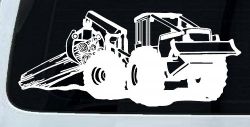 Log Skidder Logging Business Car or Truck Window Decal Sticker