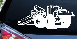 Log Skidder Logging Business Car or Truck Window Decal Sticker