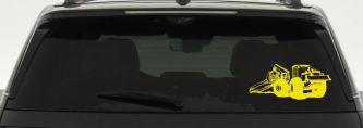 Log Skidder Logging Business Car or Truck Window Decal Sticker (Yellow)