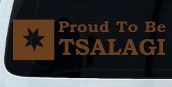 Proud To Be Tsalagi Cherokee Native American Indian Car or Truck Window Decal Sticker (Copper)