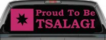 Proud To Be Tsalagi Cherokee Native American Indian Car or Truck Window Decal Sticker (Hot Pink)