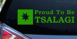 Proud To Be Tsalagi Cherokee Native American Indian Car or Truck Window Vinyl Decal Sticker (Lime)