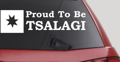 Proud To Be Tsalagi Cherokee Native American Indian Car or Truck Window Vinyl Decal Sticker