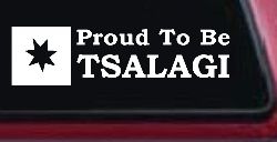 Proud To Be Tsalagi Cherokee Native American Indian Car or Truck Window Decal Sticker