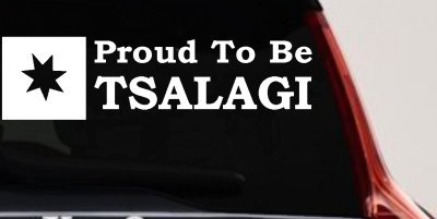 Proud To Be Tsalagi Cherokee Native American Indian Car or Truck Window Vinyl Decal Sticker