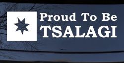 Proud To Be Tsalagi Cherokee Native American Indian Car or Truck Window Decal Sticker