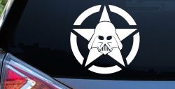 Darth Vader Star Wars Jeep Star Sci Fi Car or Truck Window Decal Sticker