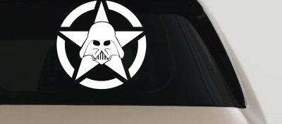 Darth Vader Star Wars Jeep Star Sci Fi Car or Truck Window Vinyl Decal Sticker