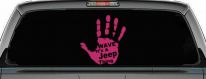 Wave Its A Jeep Thing Muddy Dirty Hand Off Road Car or Truck Window Vinyl Decal Sticker (Hot Pink)