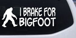 I Brake For BigFoot Car or Truck Window Decal Sticker