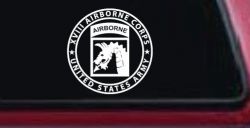 XVIII Blue Dragons AirBorne Military Car or Truck Window Decal Sticker
