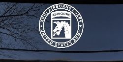 XVIII Blue Dragons AirBorne Military Car or Truck Window Decal Sticker