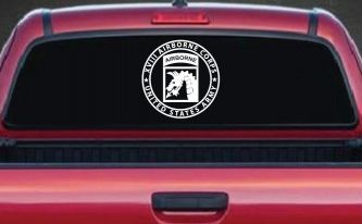 XVIII Blue Dragons AirBorne Military Car or Truck Window Decal Sticker