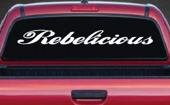 Rebelicious  Country Car or Truck Window Decal Sticker