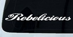Rebelicious  Country Car or Truck Window Decal Sticker