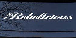 Rebelicious  Country Car or Truck Window Decal Sticker
