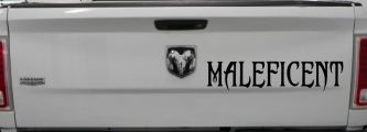 Malefincent Sci Fi Car or Truck Window Decal Sticker (Black)