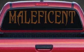 Malefincent Sci Fi Car or Truck Window Decal Sticker (Copper)