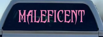 Malefincent Sci Fi Car or Truck Window Decal Sticker (Pink)