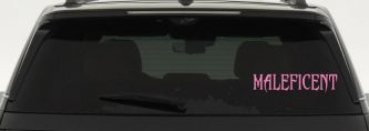 Malefincent Sci Fi Car or Truck Window Decal Sticker (Pink)