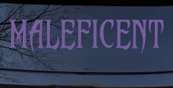 Malefincent Sci Fi Car or Truck Window Decal Sticker (Purple)