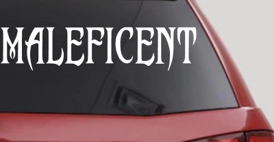 Malefincent Sci Fi Car or Truck Window Vinyl Decal Sticker