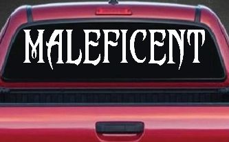 Malefincent Sci Fi Car or Truck Window Decal Sticker