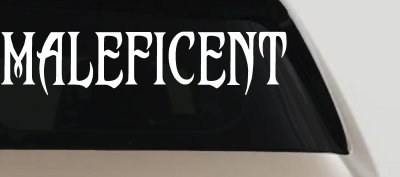 Malefincent Sci Fi Car or Truck Window Vinyl Decal Sticker