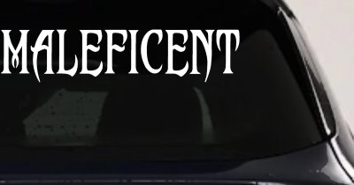 Malefincent Sci Fi Car or Truck Window Vinyl Decal Sticker
