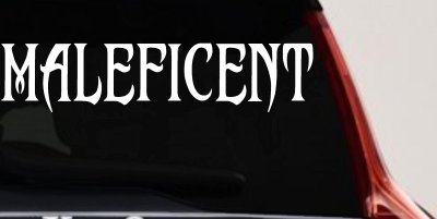 Malefincent Sci Fi Car or Truck Window Vinyl Decal Sticker