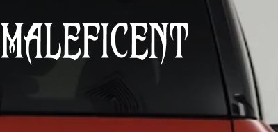 Malefincent Sci Fi Car or Truck Window Vinyl Decal Sticker