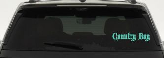 Country Boy Car or Truck Window Decal Sticker (Mint)