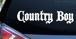 Country Boy Car or Truck Window Decal Sticker