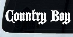 Country Boy Car or Truck Window Decal Sticker