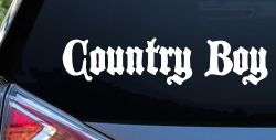 Country Boy Car or Truck Window Decal Sticker