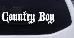 Country Boy Car or Truck Window Decal Sticker