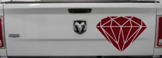 Diamond Car or Truck Window Decal Sticker (Purple Red)