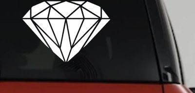 Diamond Car or Truck Window Vinyl Decal Sticker