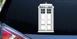 Dr Who Tardis Police Box Sci Fi Car or Truck Window Decal Sticker