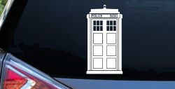 Dr Who Tardis Police Box Sci Fi Car or Truck Window Decal Sticker