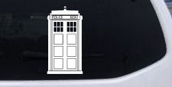 Dr Who Tardis Police Box Sci Fi Car or Truck Window Decal Sticker