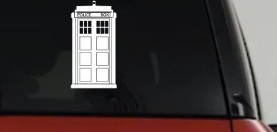 Dr Who Tardis Police Box Sci Fi Car or Truck Window Vinyl Decal Sticker