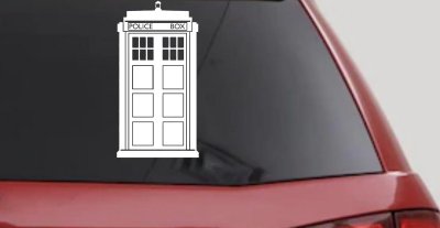 Dr Who Tardis Police Box Sci Fi Car or Truck Window Vinyl Decal Sticker