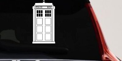 Dr Who Tardis Police Box Sci Fi Car or Truck Window Vinyl Decal Sticker